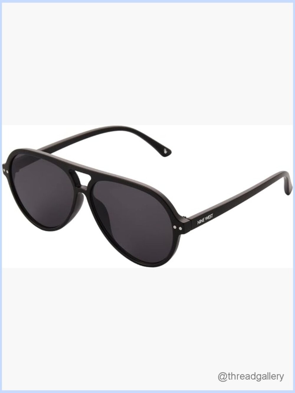 Aviator Sunglasses with Polarized Smoke Lenses